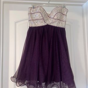 Purple homecoming dress